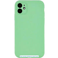 Чехол-накладка Infinity Maxcell Silicone Case Full Camera Protective для iPhone 13 Pro Max Light Green