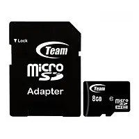 Карта памяті Team TUSDH8GCL1003 8GB microSDHC З адаптером Class 10