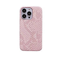 Чехол-накладка Infinity Texture Couro Reptile для iPhone 12 Pro Pink