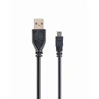 Дата-кабель Cablexpert CCP-USB2-AM5P-6 1.8m USB (тато) - miniUSB (тато) Black телекоммуникационный