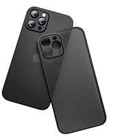 Чехол-накладка Infinity Heat Dissipation Breathable Cooling Case For iPhone 14 Pro Max Black Сетка рассеяния