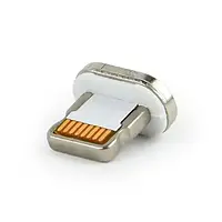 Магнитный коннектор Cablexpert Lightning Magnetic Silver (до магнитной зарядки)