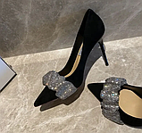 Ексклюзивні жіночі лодочки на шпильці замш 36р, фото 3