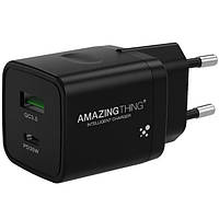 Адаптер питания для телефона AmazingThing Speed Pro 30W + QC 3.0 Charger Black