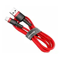 Дата-кабель Baseus Cafule CALKLF-B09 1m USB (тато) - Lightning (тато) Red