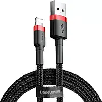 Дата-кабель Baseus Cafule CALKLF-C19 2m USB (тато) - Lightning (тато) Black Red