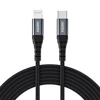 Дата-кабель Choetech IP0042 USB Type-C (тато) - Lightning (тато) 3m Black MFi PD 20W