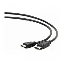 Відео-кабель Cablexpert CC-DP-HDMI-10M DisplayPort (тато) HDMI (тато), 10m Black