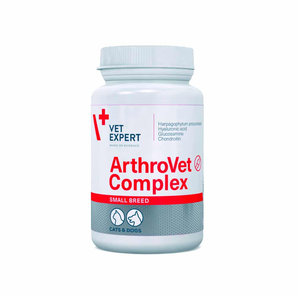 Харчова добавка для котів та собак малих порід Vet Expert (Вет Експерт) ArtroVet Complex підтримка хрящів та суглобів 60 шт
