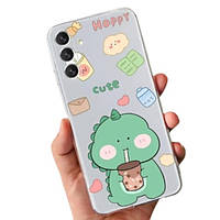 Чехол-накладка Infinity FashionSoft Case для Samsung A14 Print Dino