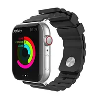 Ремешок для смарт-часов AhaStyle для Apple Watch 38mm/40mm/41mm AhaStyle Premium Rugged Silicone Band Black