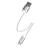 Дата-кабель ColorWay CW-CBUC001-WH 0.25m USB (тато) - USB Type C (тато) White