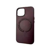 Чехол-накладка Infinity Leather Case MagSafe для iPhone 14 Pro Max Violet