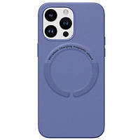 Чехол-накладка Infinity Leather Case MagSafe для iPhone 14 Pro Max Blue