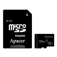 Карта памяти Apacer Professional 1667x 00000080275 Black 128GB microSDXC С адаптером UHS-I