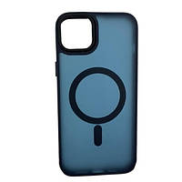 Чехол-накладка Infinity Fashion Case MagSafe для Apple iPhone 15 Dark Blue