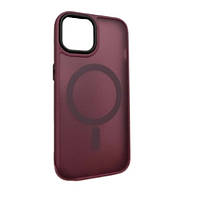 Чехол-накладка Infinity Fashion Case MagSafe для Apple iPhone 15 Plus Bordo