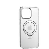 Чехол-накладка Infinity MK Matte Magnetic для Apple iPhone 15 (6.1") White +держатель