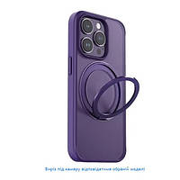 Чехол-накладка Infinity MK Matte Magnetic для Apple iPhone 15 (6.1") Violet +держатель