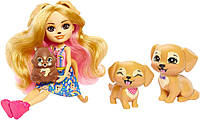 Набір Енчантималс Сім'я золотистого ретривера Джеріки Enchantimals Gerika Golden Retriever Family Doll