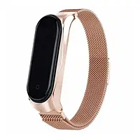 Ремешок для фитнес-браслета Infinity Xiaomi Mi Band 3/4 Milanese Loop Design Gold