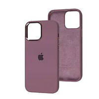 Чехол-накладка Infinity Metal Frame Silicon Case для iPhone 14 Pro Bordeaux