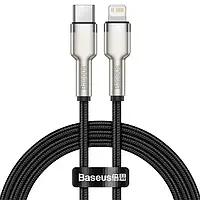 Дата-кабель Baseus Cafule CATLJK-A01 1m USB Type C (тато) - Lightning (тато) Black