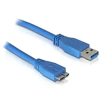 Дата-кабель Atcom 12825 0.8m USB (тато) - microUSB Type B (тато) Blue