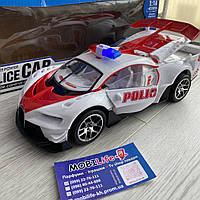 Большая Машинка Полиция на пульте управления 29см Bugatti /Звук/Горят Фары/Откр Двери и багажник через пульт /