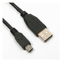Дата-кабель Maxxter U-AM5P-6 USB (тато) - miniUSB (тато) 1.8m Black