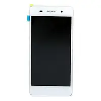 Дисплей Sony Xperia E5 (F3311, F3313) з сенсорним екраном та рамкою (PRC) White (БУ)