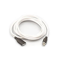 Дата-кабель PowerPlant USB (тато)  -  Apple Lightning (тато) 2 м CA910755 White