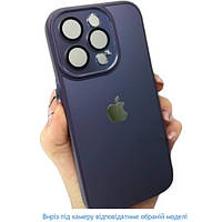 Чехол-накладка Infinity Glass Camera Ledy для Apple iPhone 14 Violet +защита камеры