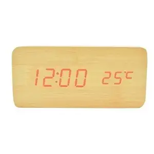 Настільний годинник UFT Wood Wireless clock з бездротовою зарядкою