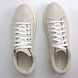 Взуття великих розмірів 41 42 43 44 жіноче ексклюзивні світло кремові молочні кросівки кеди шкіряні Rosso Avangard Pura BS, фото 9