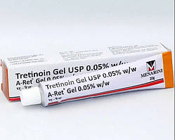 Ретінол гель 0,05% Менаріні 20г, Ретинол менарини, Tretinoin Retinol Gel Menarini, Третиноин гель от прыщей и морщин, Аюрведа Здес