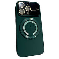 Чохол-накладка Infinity Large Window Case для iPhone 14 Pro Max Dark Green + захист камери