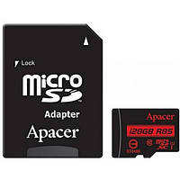 Карта памяти Apacer AP128GMCSX10U5-R Black 128GB microSDHC С адаптером Class 10 UHS-I