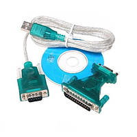 Дата-кабель Infinity B00126 USB-A (тато) - COM (тато) + LPT DB9 (тато) - LPT DB25M (тато), 1m
