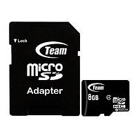 Карта памяти Team TUSDH8GCL403 8GB microSDHC С адаптером Class 4