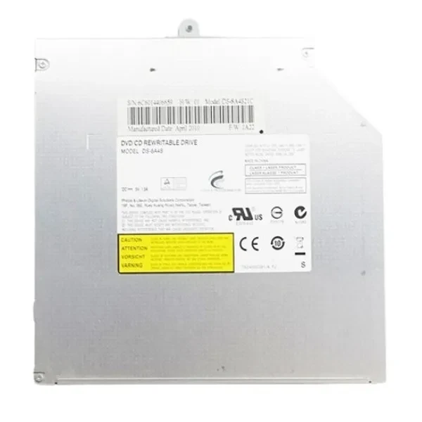 Оптичний привід CD/DVD-RW Philips / Lite-on DS-8A4S SATA 11mm (Оригінал з розбору) (Вживаний)