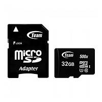 Карта памяті Team TUSDH32GCL10U03 32GB microSDHC З адаптером UHS-I