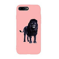 Чехол-накладка TOTO TPU Case Matt Print Black lion для iPhone 7 Plus/8 Plus Pink