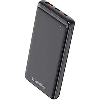 Внешний портативный аккумулятор ColorWay Slim PD 10000mAh Black 18W