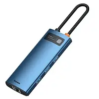 USB-хаб Baseus Metal Gleam 6 in 1 WKWG000003 Blue