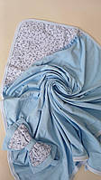 Летний конверт-одеяло "Сеньор" для новорожденных. Голубые якорьки