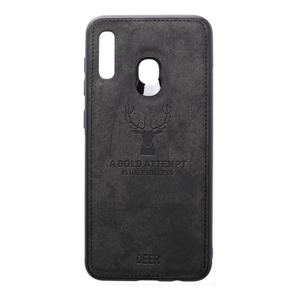 Чохол-накладка TOTO Deer Shell With Leather Effect Case для Samsung Galaxy A205 A20/A305 A30 Black