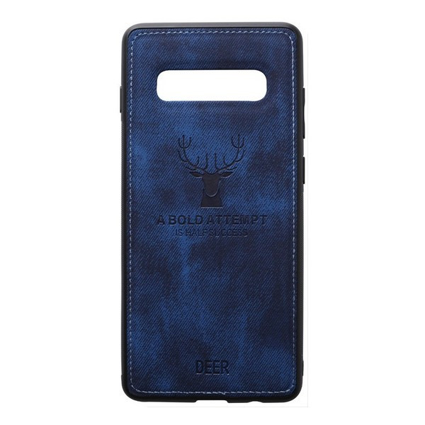 Чохол-накладка TOTO Deer Shell With Leather Effect Case для Samsung Galaxy G770 S10 Dark Blue