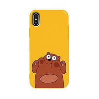 Чехол-накладка TOTO Pure Print для iPhone X/XS Yellow Bear Ups