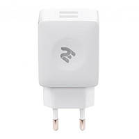 Адаптер питания для телефона 2E 2E-WC4USB-W White (2xUSB 2.1 A Dual USB Wall Charger )